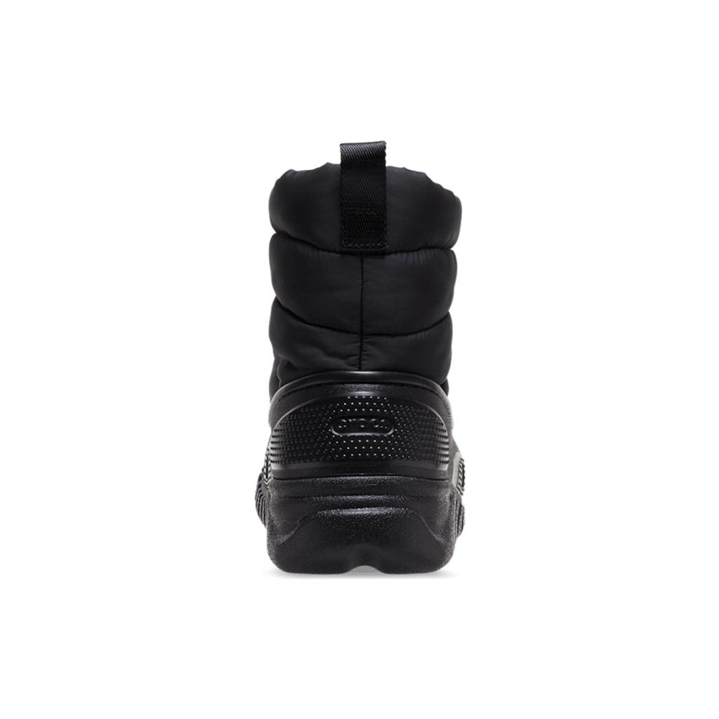 Crocs Duet Max Boot Leather Soft Comfortable Short Boots Unisex Boots Black 208773