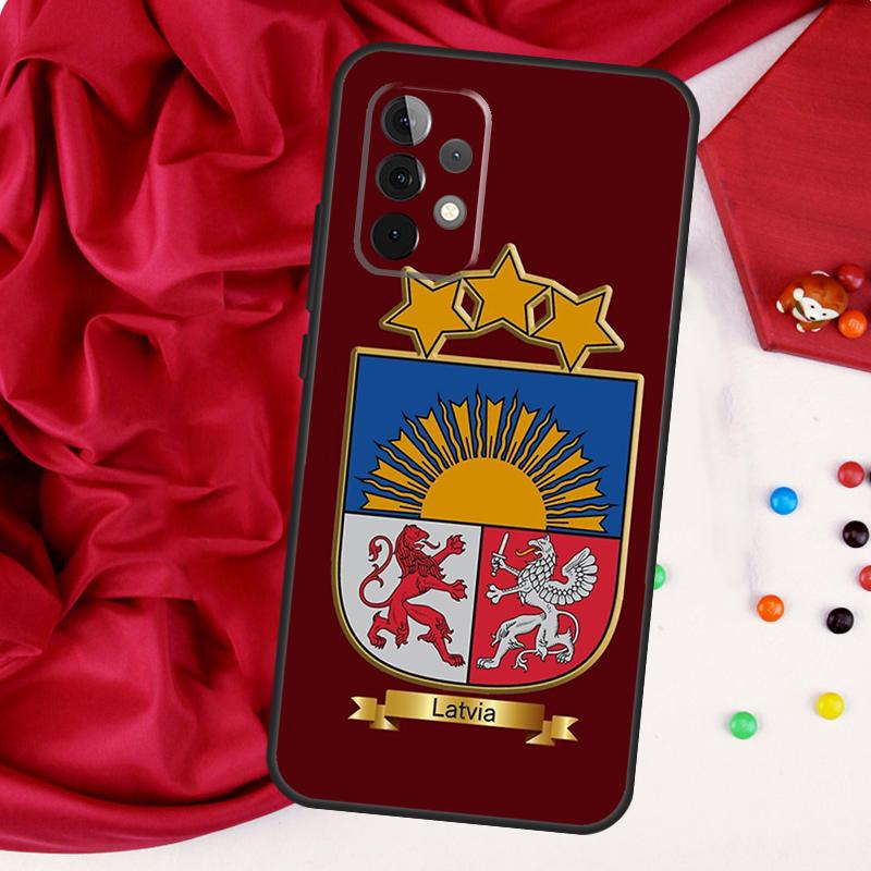 Флаг Латвии Чехол для Samsung Galaxy A56 A36 A26 A16 A05 A06 A22 A32 A52 A54 A34 A14 A55 A15 A53 A33 A35