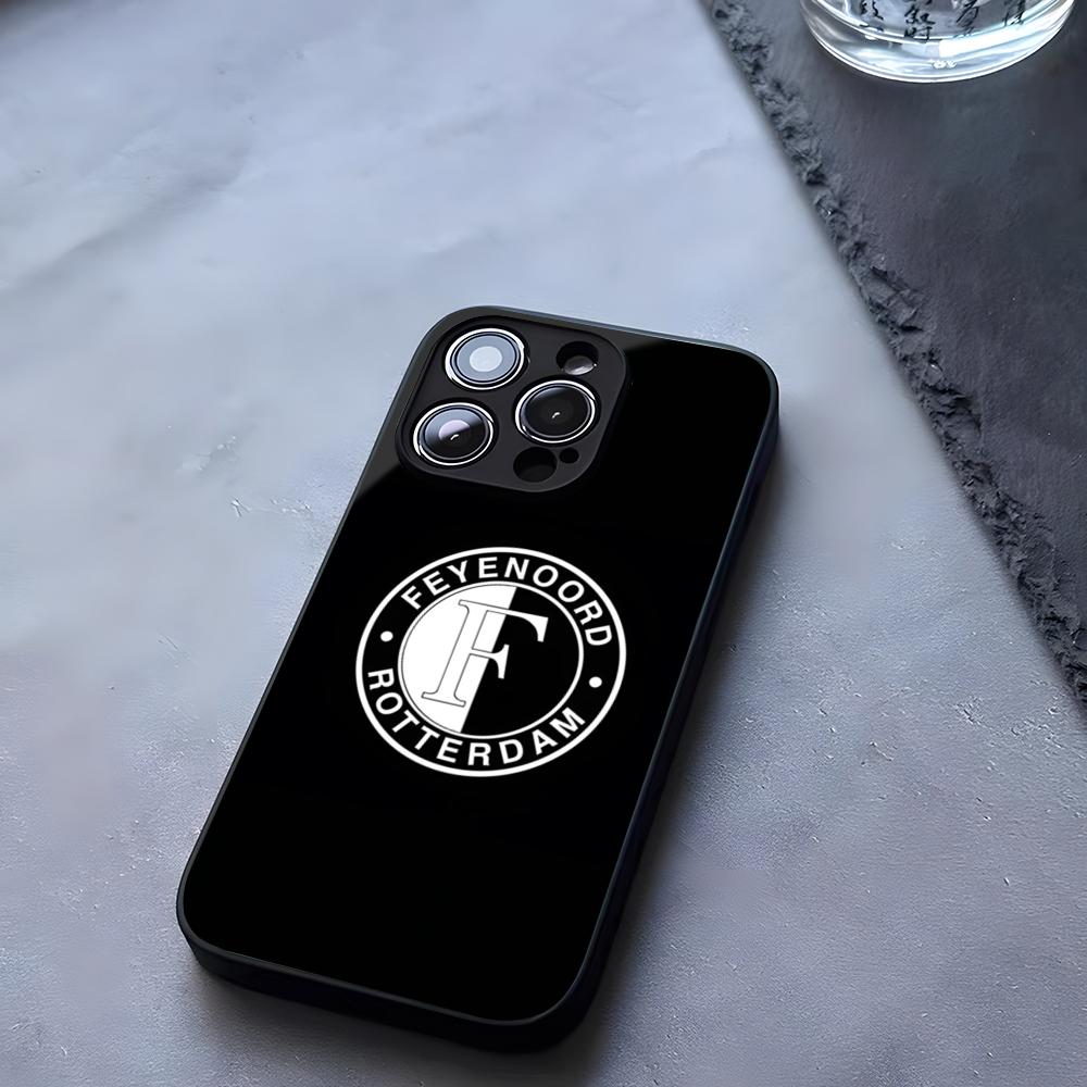 Чехол для телефона футбольного клуба F-FeyenoordS Закаленное стекло Для IPhone 17 13 14 16 12 15 11 Pro Max Plus Mini X XR SE2020 Coque
