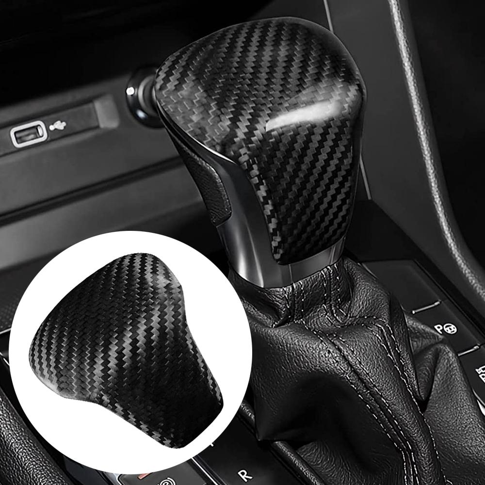 Для Volkswagen Tiguan 2017-2024 ABS карбоновая консольная ручка переключения передач отделка 1 шт.