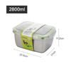 1800 мл/2800 мл 304 нержавеющая сталь Bento Lunch Box большой емкости еда сохраняет свежесть портативный герметичный изоляционный контейнер для хранения