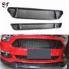 Carbon Fiber Grille Set: Upper & Lower for 2015-2017 Ford Mustang Modified Front Bumper