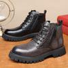 Diro Shark Мужские осенне-зимние новые британские ботинки Мартин на платформе, уличные туристические ботинки, универсальный модный тренд