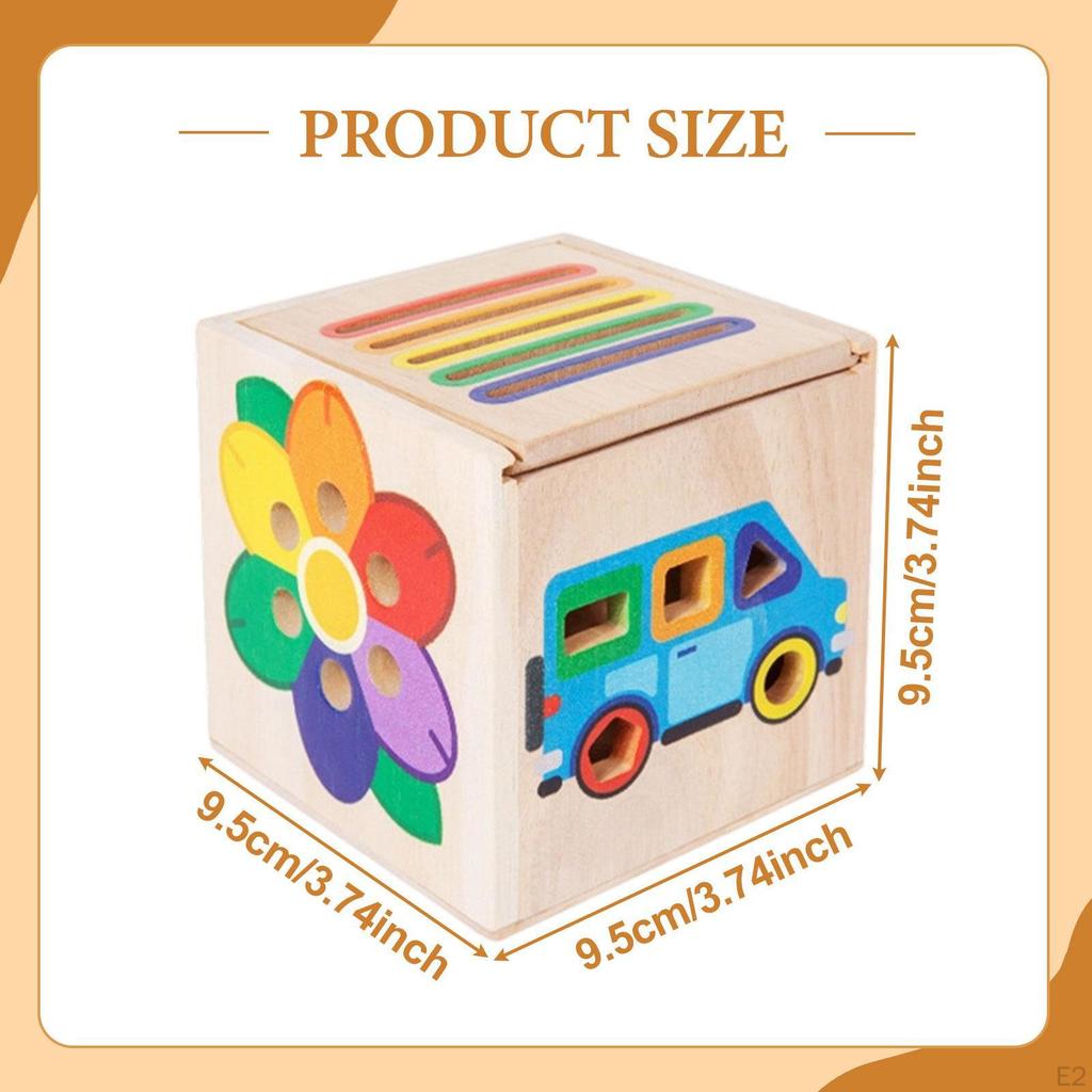 Игрушка Сортер Форм Сортировка Сопоставление Раннее Обучение Образовательная Координация Рук и Глаз