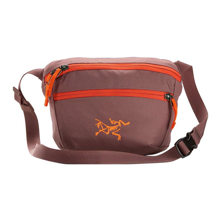 Arcteryx Mantis 1L Многофункциональная Спортивная Повседневная Сумка на Молнии для Улицы Унисекс Мягко-Фиолетовый Необычный-Оранжевый X000006157