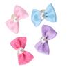 20pcs Small Dog Puppy Dots Faux Pearl Bow Pattern Hair Rope Hair Band for Dogs Cats