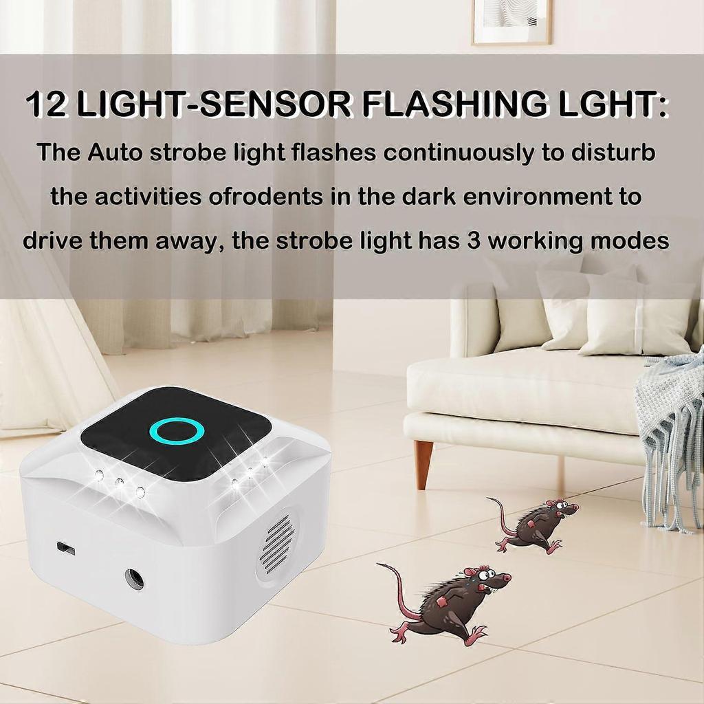 Ultrasonic Mouse Repellent,Indoor Pest Control,Electronic Rodent Repellent for Home,Kitchen, Office, Warehouse, Hotel