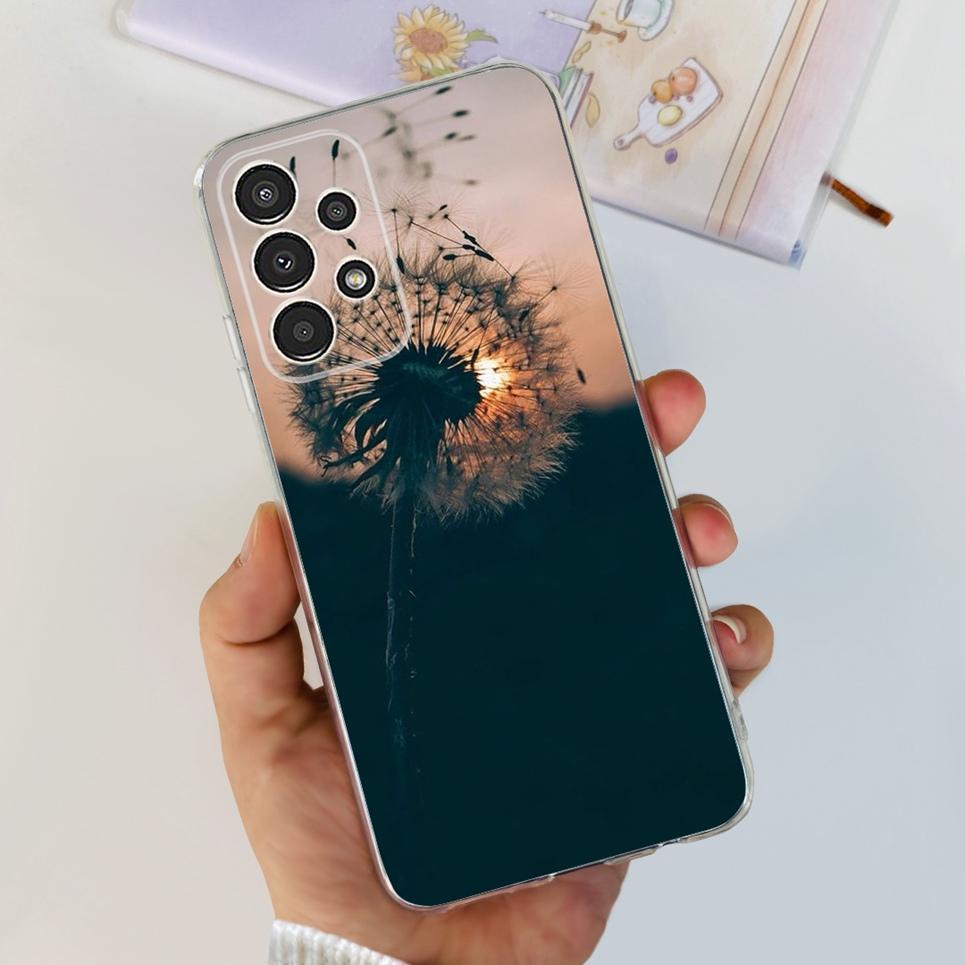 For Samsung A13 M13 M23 M33 Galaxy Case Flowers Butterfly Astronaur Phone Case Back Cover Soft Bumper Samsung Galaxy A13 M23 Bag