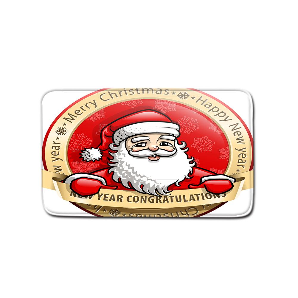 3D Цифровая печать Рождественская Водонепроницаемая Занавеска для душа Четыре предмета Коврик для ванной Нескользящий Коврик для двери Спальня Гостиная Коврик для пола Ковер