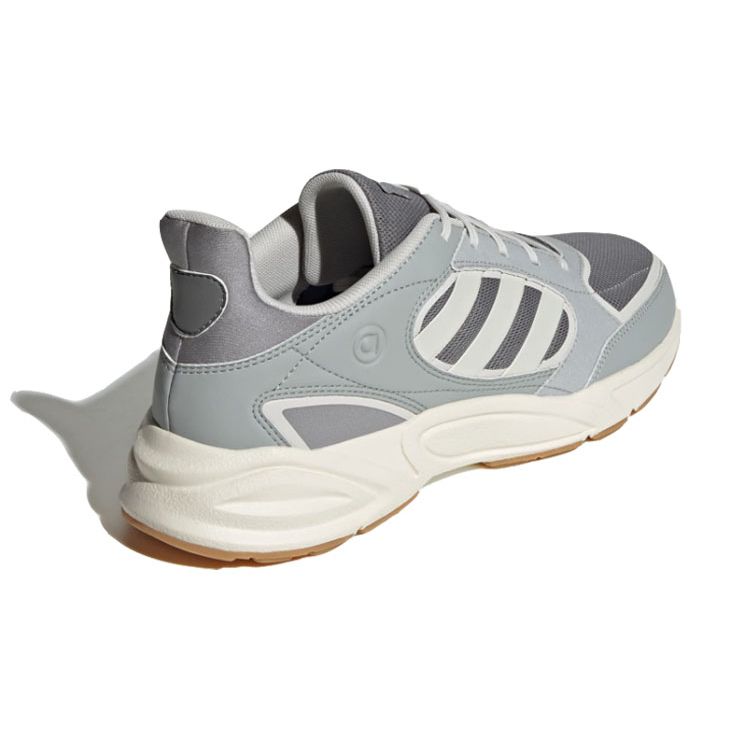 adidas Neo 90S Valasion Ретро Сетчатая Кожа Амортизация Нескользящие Износостойкие Дышащие Низкие Повседневные Кроссовки для Бега Унисекс серый HP6767