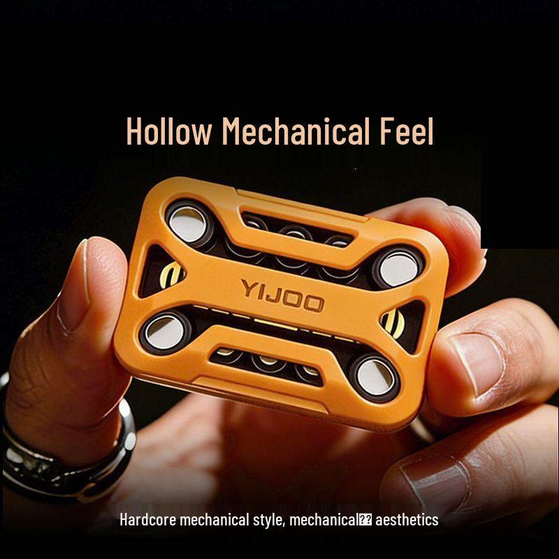 EDC Metal Tuning Fork Mechanical Push Card Stress Relief Toy