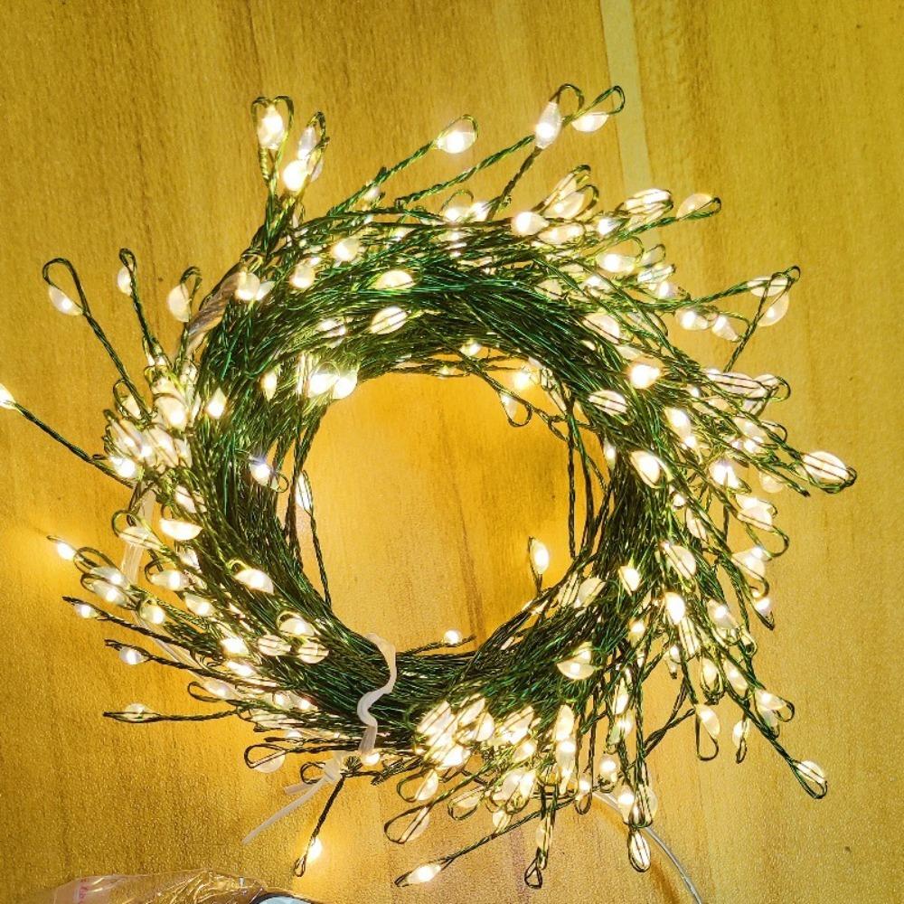 5/10/20ft Battery USB Charging Fairy Lights String Wreath Garland Decor for Indoor Outdoor