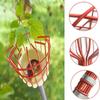 Fruit Picker Portable Anti-stretch Metal Material with Basket and Pole High-altitude Fruit Picker Picking Home Garden Supplies