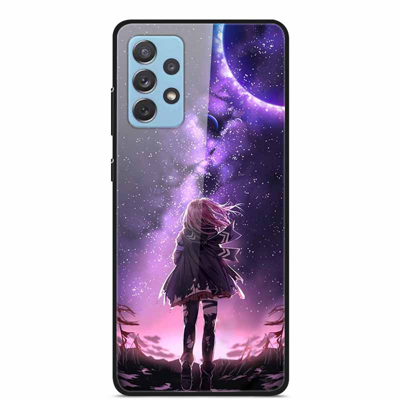 Для Samsung A52 5G 4G Чехлы A52s 5G Закаленное Стекло Жесткие Задние Чехлы Для Samsung Galaxy A52 5G Чехлы для Телефона Funda A 52s 2022 A528B
