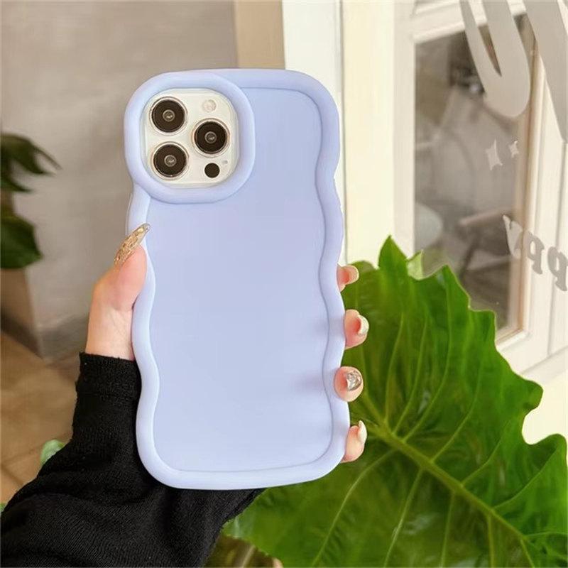 Чехол Wave Side Liquid Silicone для iPhone 11 12 13 14 15 Pro Max Mini Xs X XR 6 6s 7 8 Plus SE Cream Soft Cover Fundas