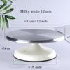 Baking Tools Aluminum Alloy Birthday Cake Turntable Plastic Ceramic Turntable Glass Turntable 10/12 INCH Flower Mounting Table