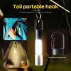 Super Bright Flashlight with Dual Light Sources 18650 Rechargeable Torch 5 Modes With Hanging Hook Side COB Light Camping Lamp