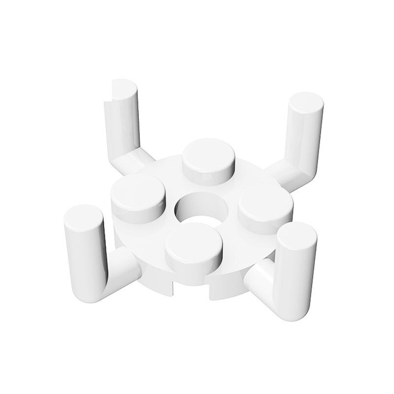 MOC 10 ШТ 98284 Круглая 2x2 с отверстиями для штифтов Конструктор Набор Пластина 4 стержня Кирпичи Частицы DIY Игрушки Детский День Рождения Рождественские Подарки