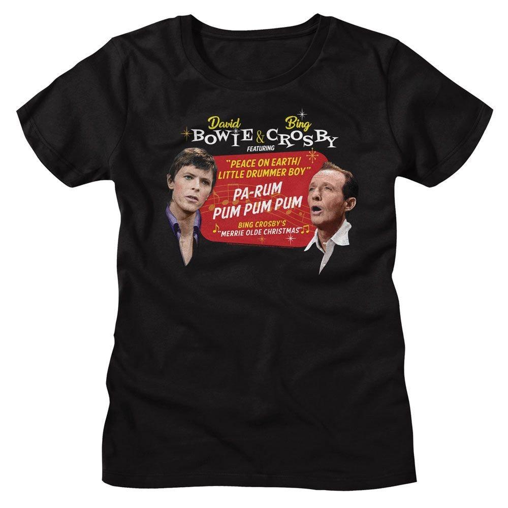 Bing Crosby and Bowie Pa Rum Black Women's T-Shirt