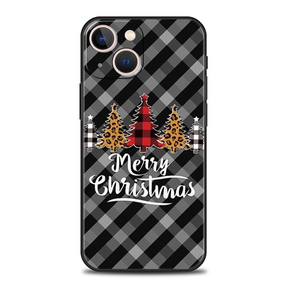 Чехол для телефона «С Рождеством» для iPhone 17 16 15 14 13 12 Pro Max 11 Pro Max 17 AIR Plus Ударопрочный Мягкий TPU Чехол Сумка Funda