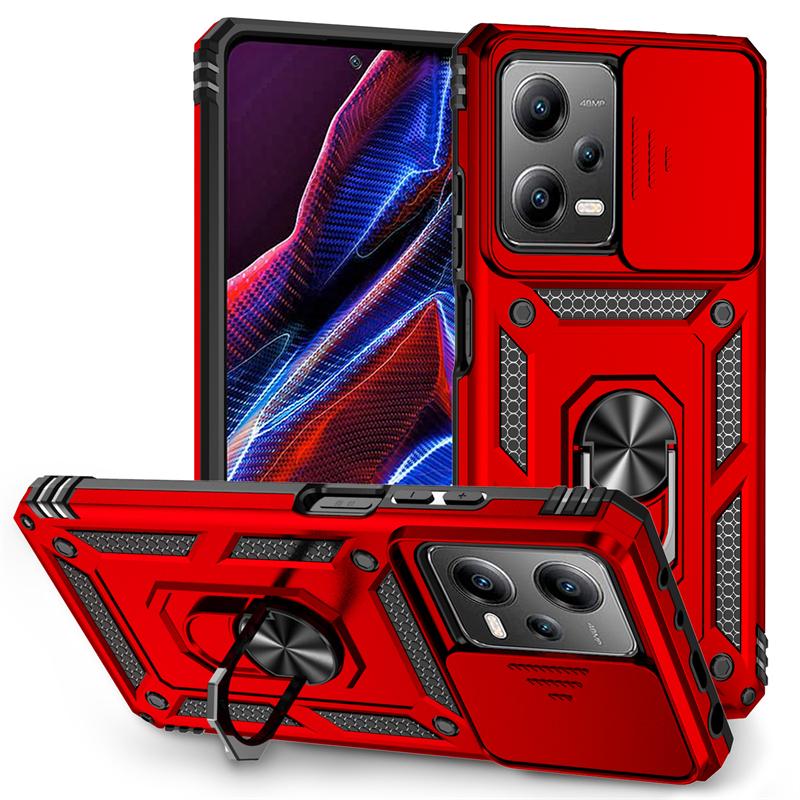 Для Xiaomi Redmi Note 12 4G 5G чехол противоударный задний слайд-держатель для объектива камеры Fundas Redmi Note 12 Pro 12Pro + 12S чехол