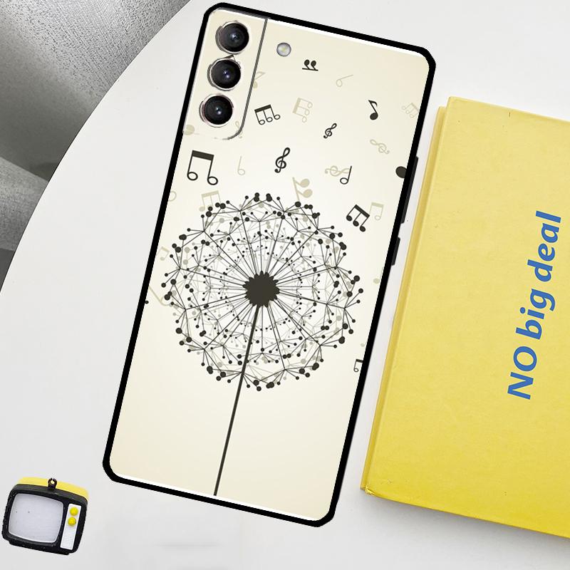 Чехол для телефона с одуванчиками для Samsung Galaxy S25 S24 Ultra S20 S21 S22 S23 Plus S9 S10 S24 FE S25 FE