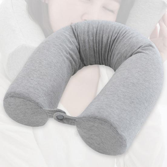 Cozy U Shape Pillow Zipper Support Memory Foam Traveling Portable U Shape Nap Pillow Office Supplies