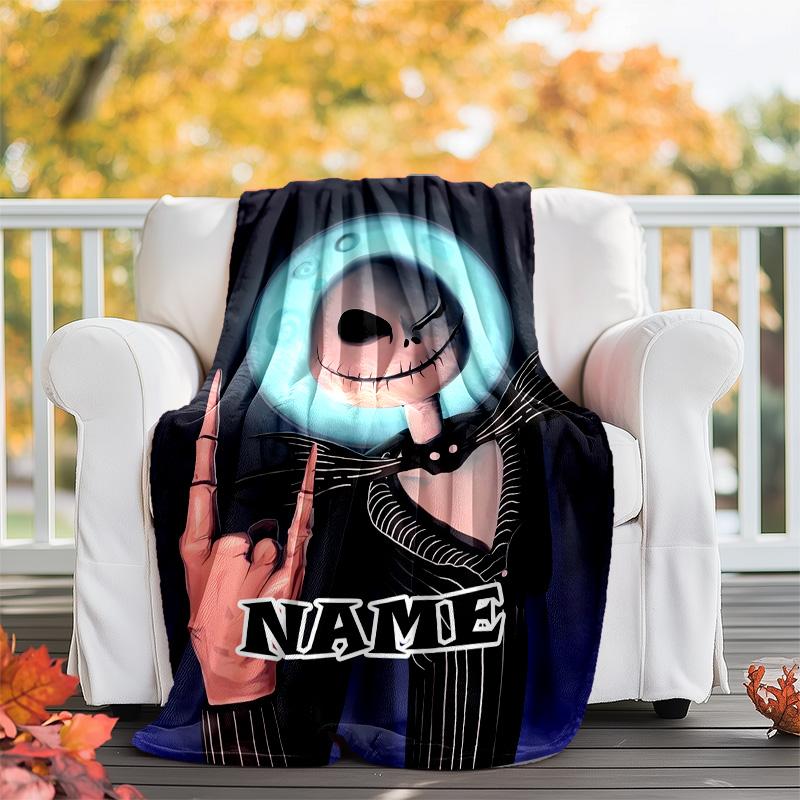 Customizable Jack Throw Blanket – Personalized Name, All-Season Cozy Snug Blanket, Machine Washable, Personalized Blanket