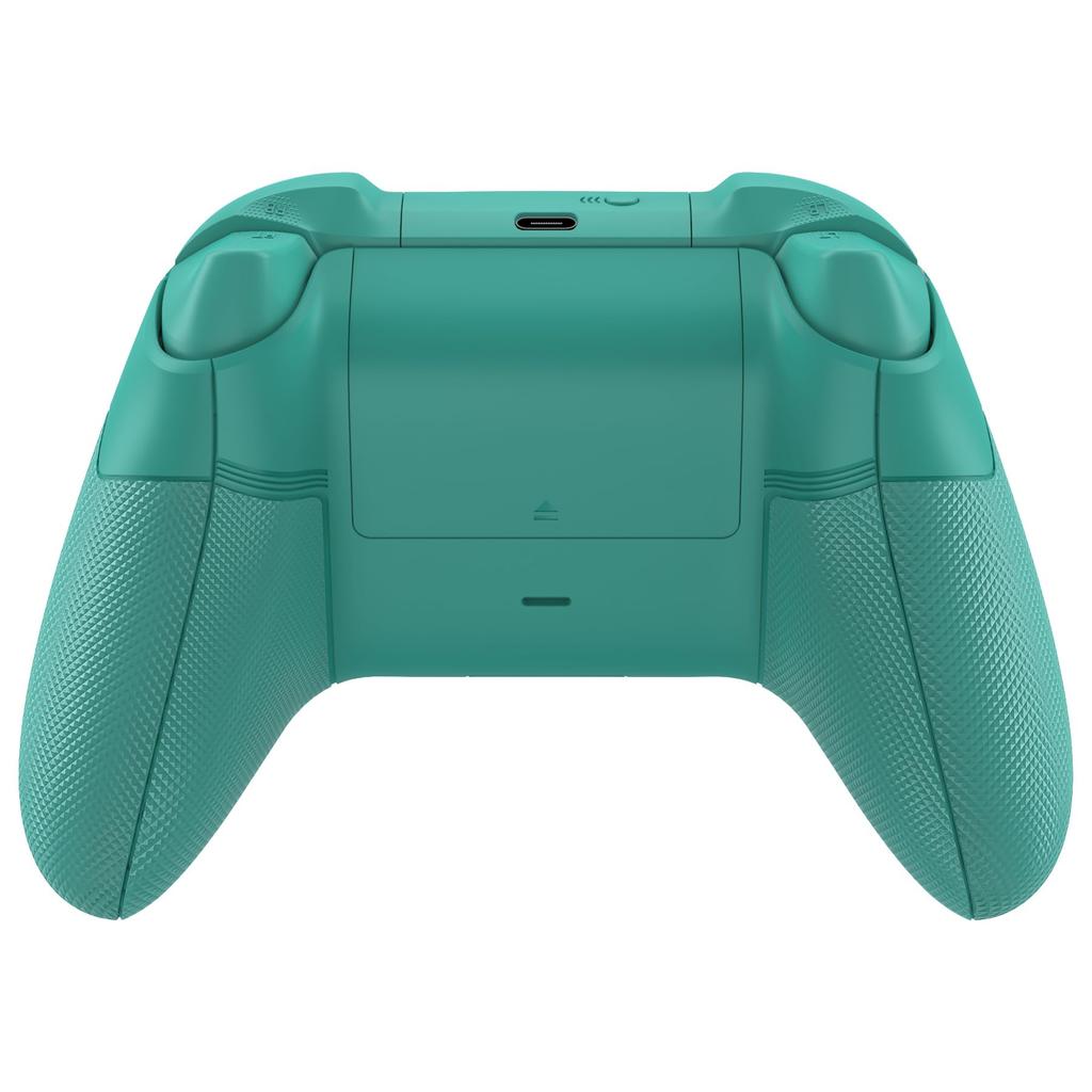 Комплект кнопок eXtremeRate ASR Circle Ring Full Shell совместим с Xbox Core, имеет мягкую резиновую рукоятку с 3D ромбовидным узором и низ и является