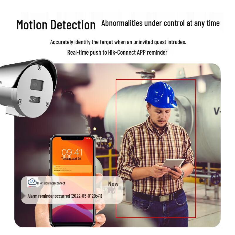 Hikvision 2MP Stainless Steel Explosion-Proof Dual-Light Fixed Cylinder Camera CN plug (adapter included)