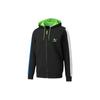 Colorblock Zip-Up Logo Patch Hoodie Men Hoodie Black 534156-51