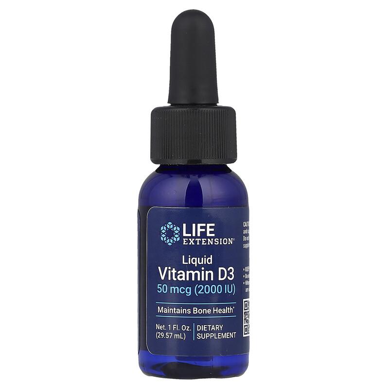 Liquid Vitamin D3, 50 mcg (2,000 IU), 1 fl oz (29.57 ml)