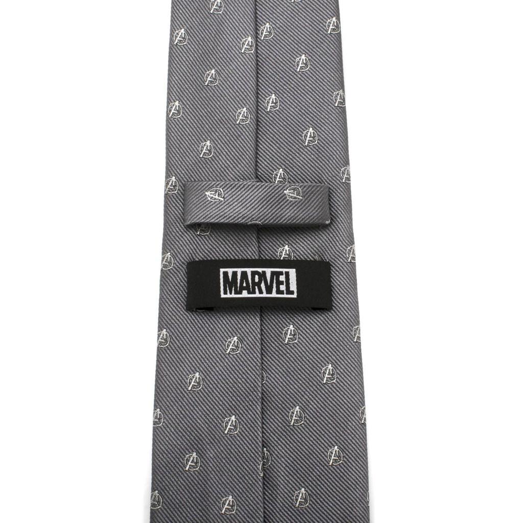 Marvel Мстители Серый галстук [Запонки] (mv-avngr-gry-tr)