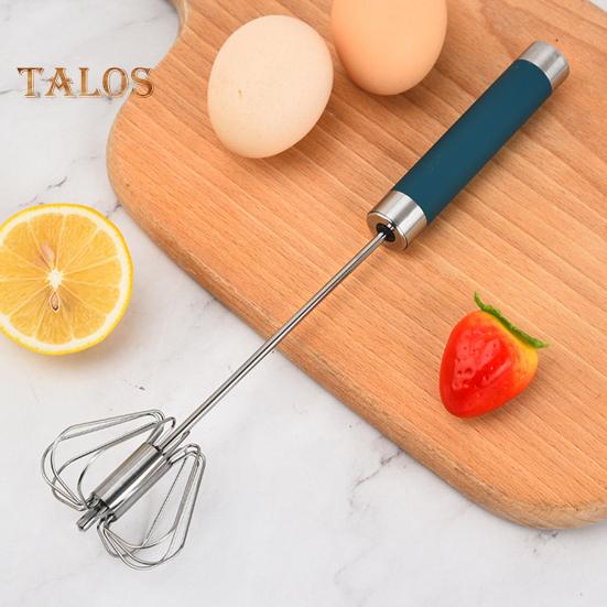 Полуавтоматический венчик для взбивания яиц, блендер, ручной толкатель, роторный венчик 10/12/14 дюймов, миксер из нержавеющей стали для приготовления пищи, кухонный инструмент
