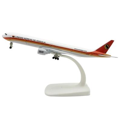 Модель самолета B777 Angola Airways 777 в масштабе 1/400, 20 см, из литого металла, с шасси, для коллекционирования, хобби и в качестве подарка.