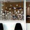 2 шт. Статическая наклейка на стекло Без клея Электростатические наклейки на окна Двусторонние водостойкие декорации для стеклянных дверей и витрин