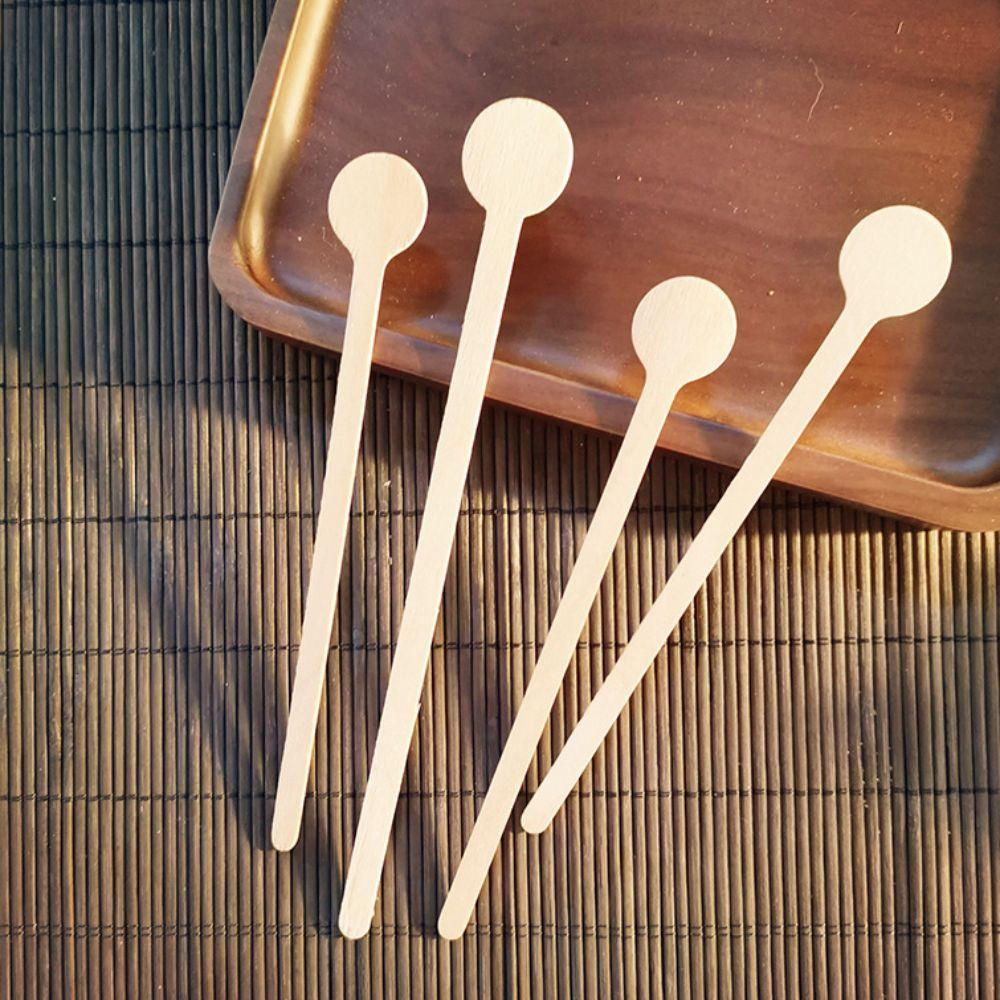 100 шт одноразовые палочки для размешивания кофе деревянные палочки для размешивания кофе мороженое