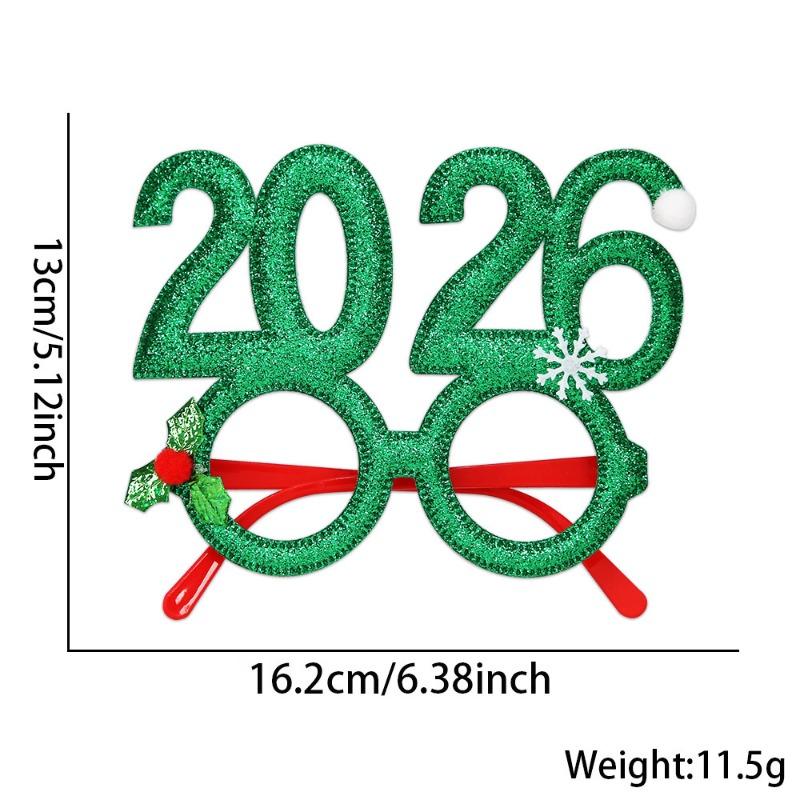 Блестящая повязка на голову на Новый год 2026 - Узор Звезда и Цифры 2026, Мягкая, Удобная, для Праздничной Вечеринки, 1 шт.
