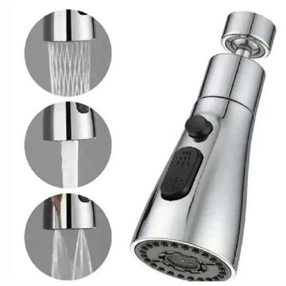 Универсальный удлинитель для кухонного крана с защитой от брызг и насадка-усилитель