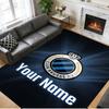 Crystal Velvet Rug Custom Name Text, Soft Non Slip Floor Mat Home DecorClub Brugge FC