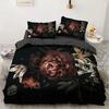 3D Flower Bedding Sets Black Duvet Quilt Cover Set Luxury Comforter Bed Linen Pillowcase Design Printed Valentine's Day Bed Set