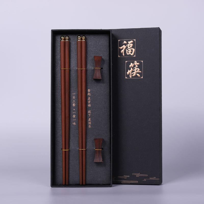 Высококачественные палочки для еды из натурального красного сандалового дерева, подарочная упаковка, столовые приборы для дома, набор столовых приборов, китайские палочки для еды