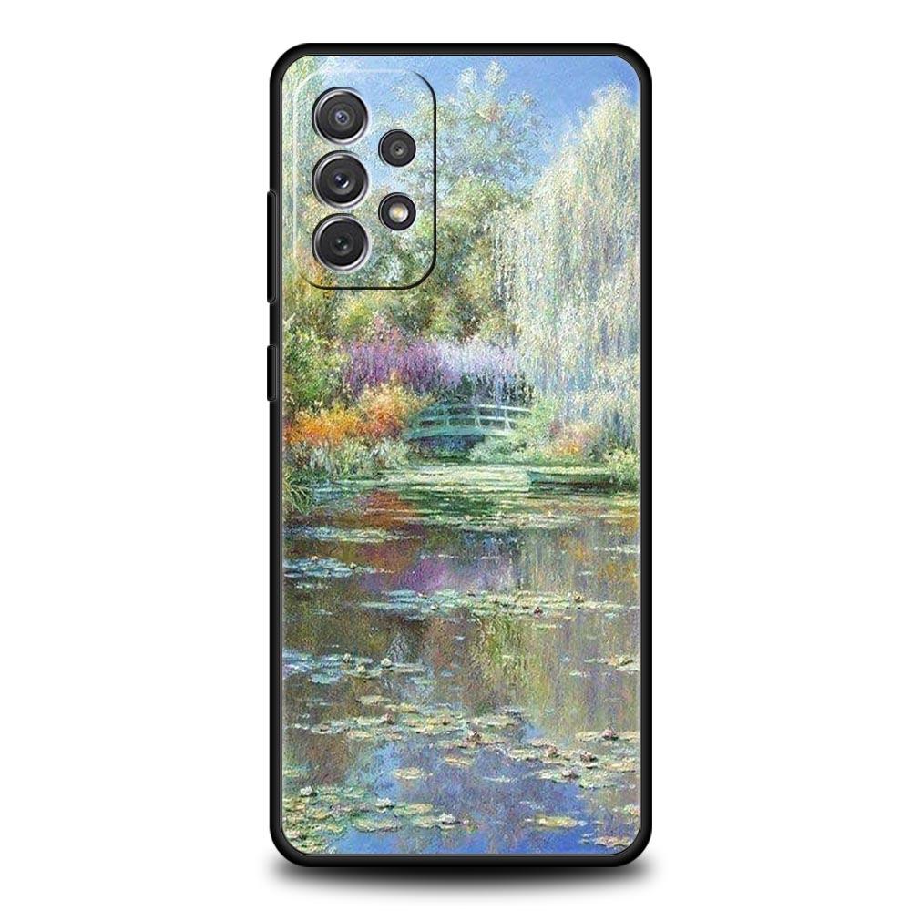Чехол для телефона с картиной Клода Моне для Samsung A51 A71 A21S A12 A11 A15 A25 A31 A41 A52 A32 A23 A33 A53 A73 A03S A05S A13 5G A72