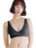 Night Seamless Setup Seamless Sports Adjustable [Bambi Water] Bra, Bra, Possible, Non-Wired, Daytime, Bra, Bra, V-Neck, (M, Black)
