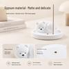 Polar Bear Gypsum Incense Holder: Agarwood & Sandalwood Stick Plate for Indoor Use. Natural White Creative Ornament & Burner.