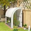 Wall-Mounted Greenhouse, Accessible Plant House, Plastic Tarpaulin, 300 x 80 x 157 cm, White