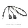 Car Dash Flush Mount 4 6 Pin Dual USB Switch Panel 3.5mm AUX RCA Interface Cable Adapter for Toyota VW Android Multimedia Player