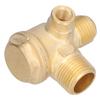 323 Check Valve 3 Way Brass Threaded Connection Air Compressor Accessories 7mm 16mm 14mm