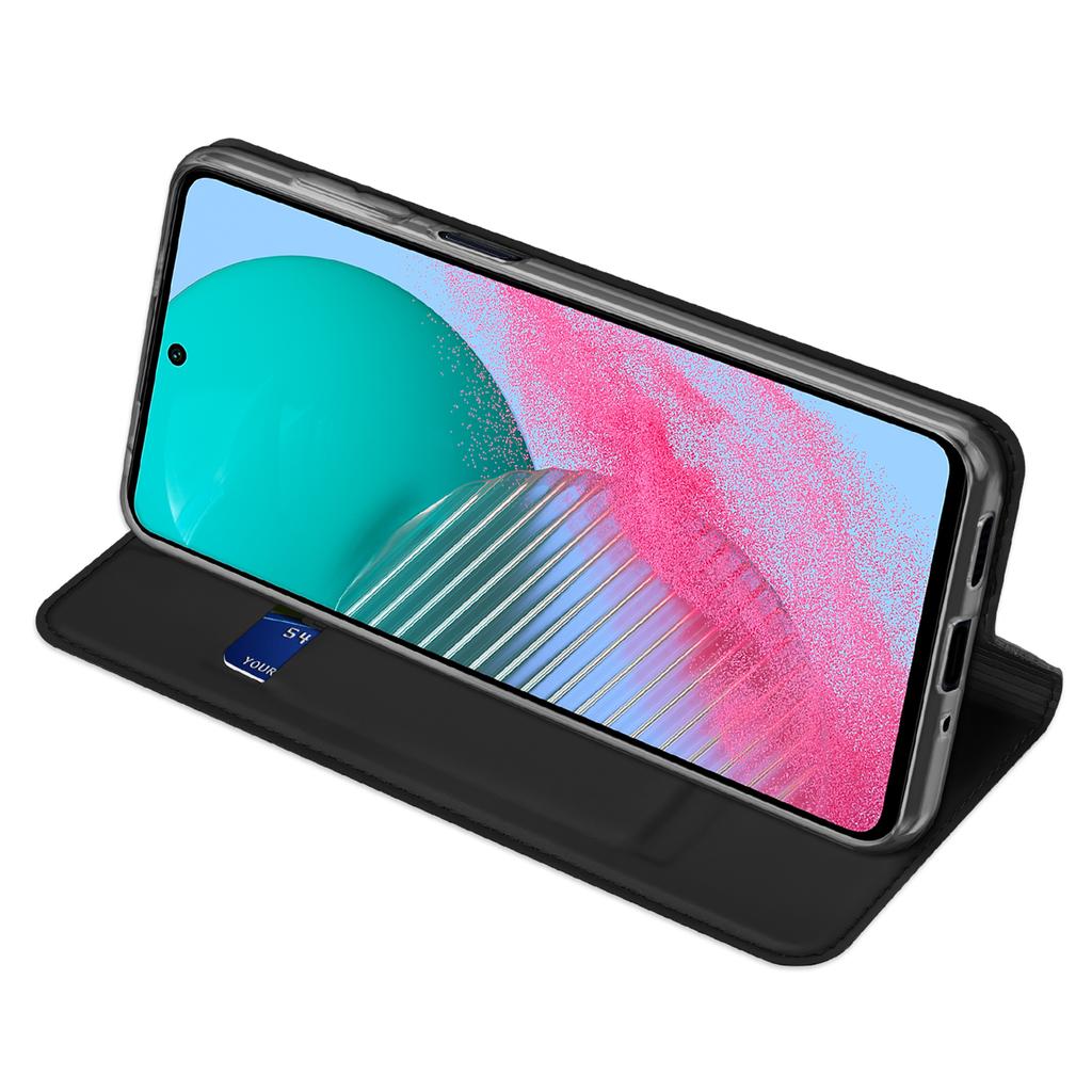 DUX DUCIS Skin Pro Series for Samsung Galaxy M54 5G/F54 5G PU Leather Card Slots Case Flip Stand Phone Cover