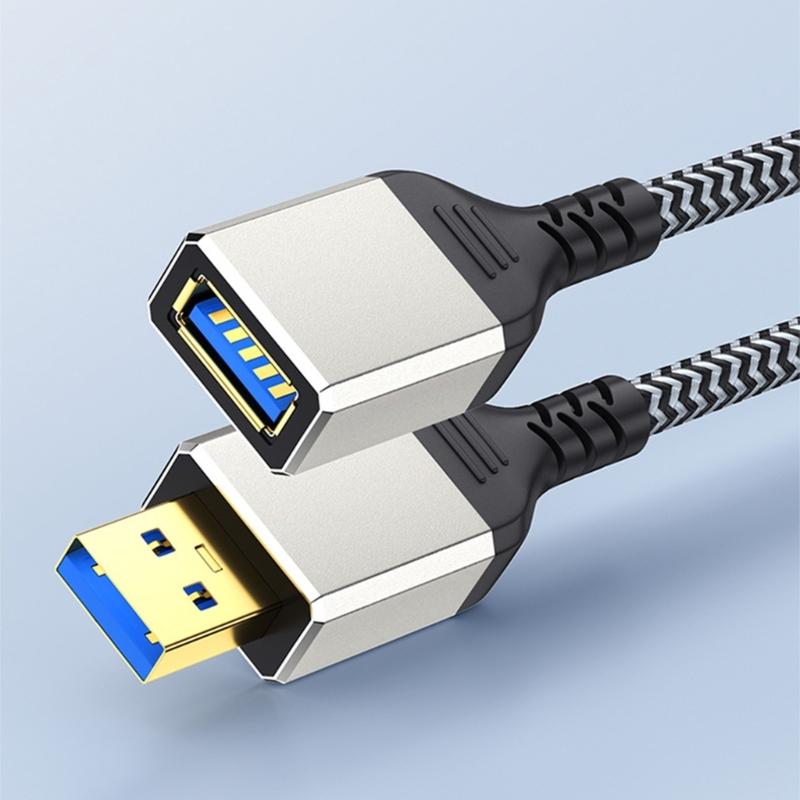 Портативный USB 3.0 удлинитель 5 Гбит/с Передача данных Штекер-Розетка Удлинительный шнур Кабель для передачи данных 0,5-5 м